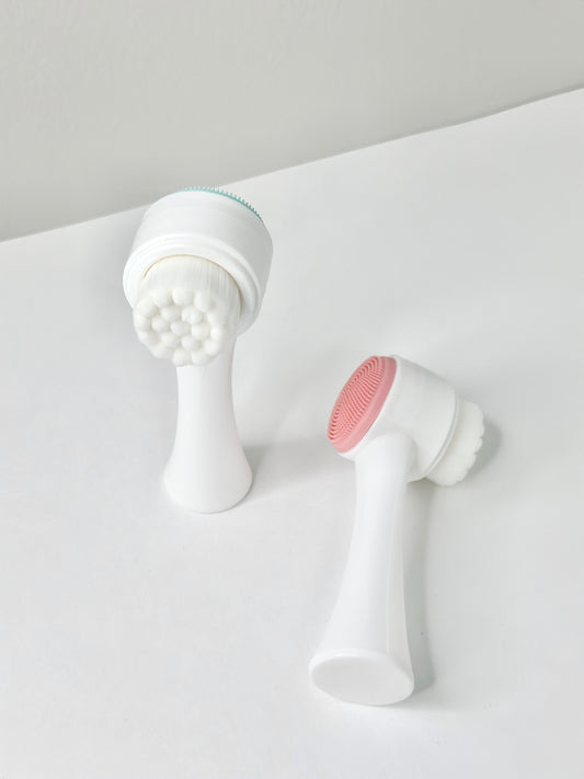 3D Double-Sided Silicone Facial Cleansing Brush