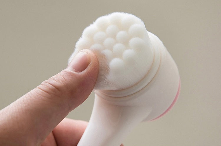 3D Double-Sided Silicone Facial Cleansing Brush