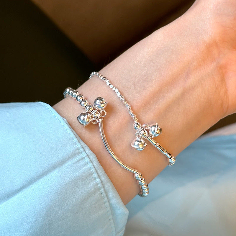 Bell Curved Tube Bead Bracelet