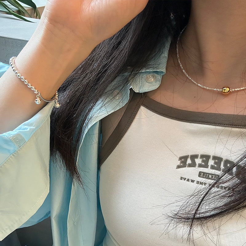 Bell Curved Tube Bead Bracelet