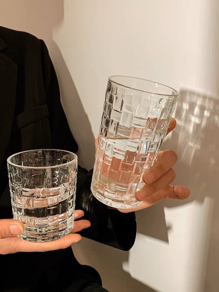 Embossed Glass Tumbler