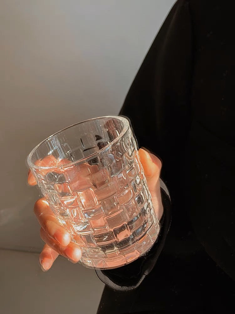 Embossed Glass Tumbler
