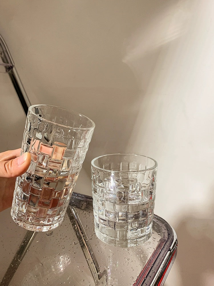 Embossed Glass Tumbler