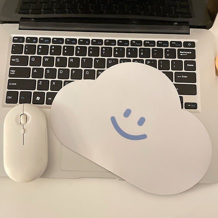 Happy Cloud Shaped Computer Mouse Pad