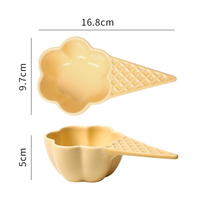 Icecream Ceramic Dessert Bowl