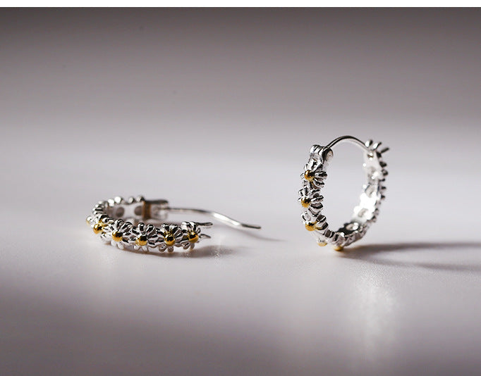 Sterling Silver Daisy Chain Earring