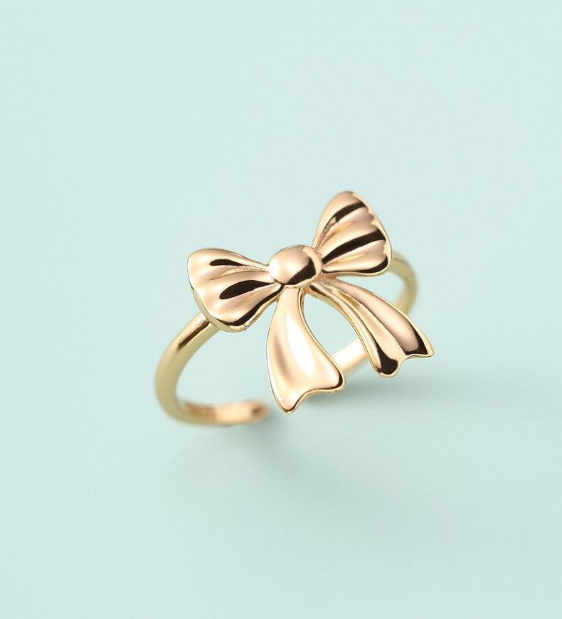 Sterling Silver Bowtie Open Ring