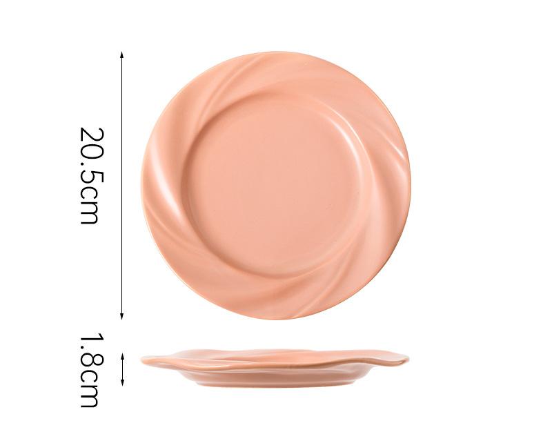 Ceramic Vortex Dinner Plate 8“