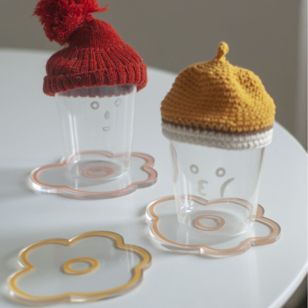 Acrylic Flower Coaster
