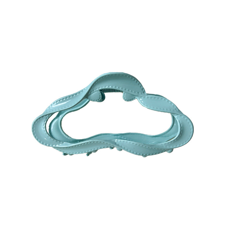 Creamy Color Hollow Cloud Claw Clip