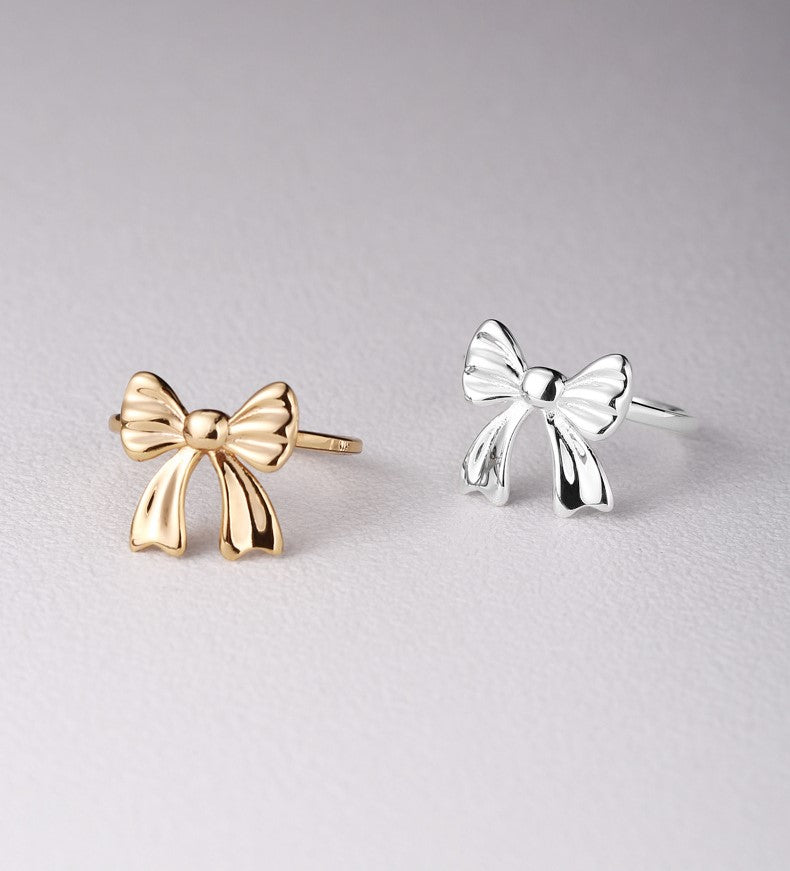 Sterling Silver Bowtie Open Ring