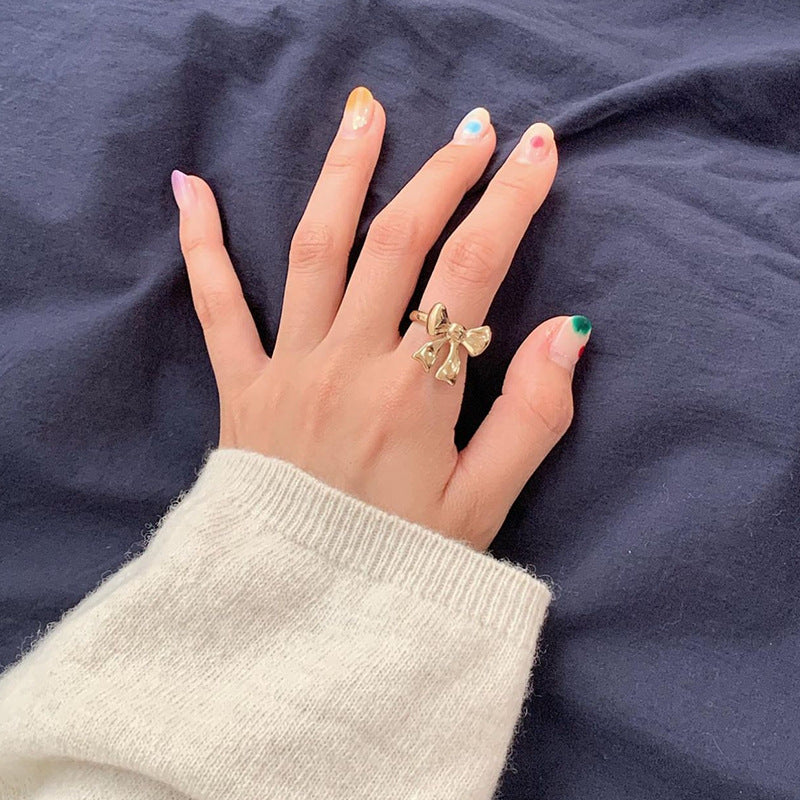 Sterling Silver Bowtie Open Ring