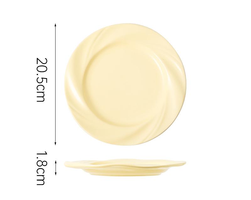 Ceramic Vortex Dinner Plate 8“