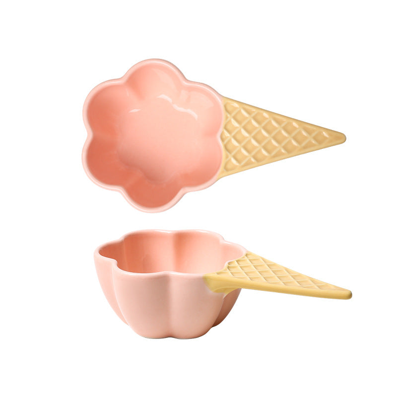 Icecream Ceramic Dessert Bowl