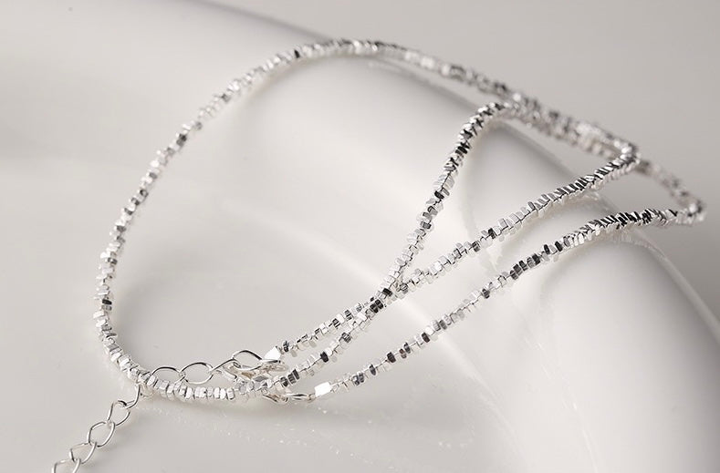 S925 Sterling Silver Granule Chain Necklace