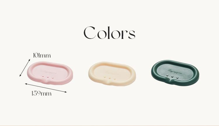 Silicone Drainage Soap Holder - A colorful and sleek soap holder made from durable silicone with a unique drainage design for proper ventilation and moisture prevention. Perfect for a stylish and functional bathroom or kitchen accessory