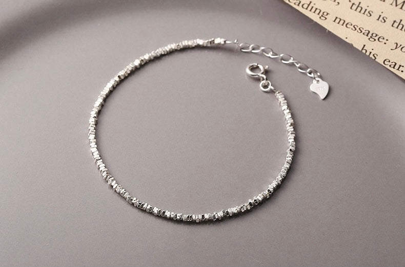 S925 Sterling Silver Granule Bracele
