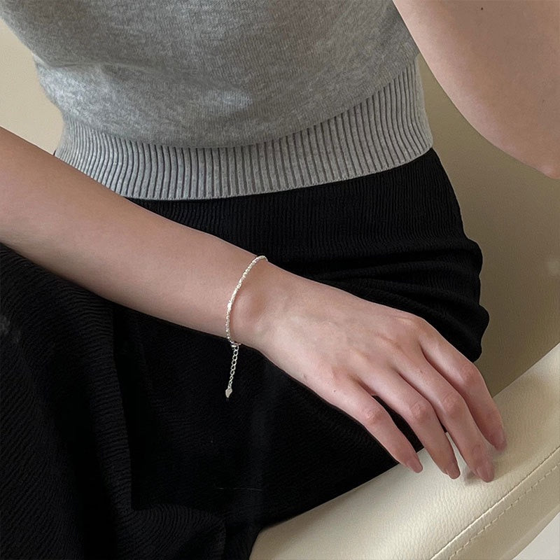 S925 Sterling Silver Granule Bracele