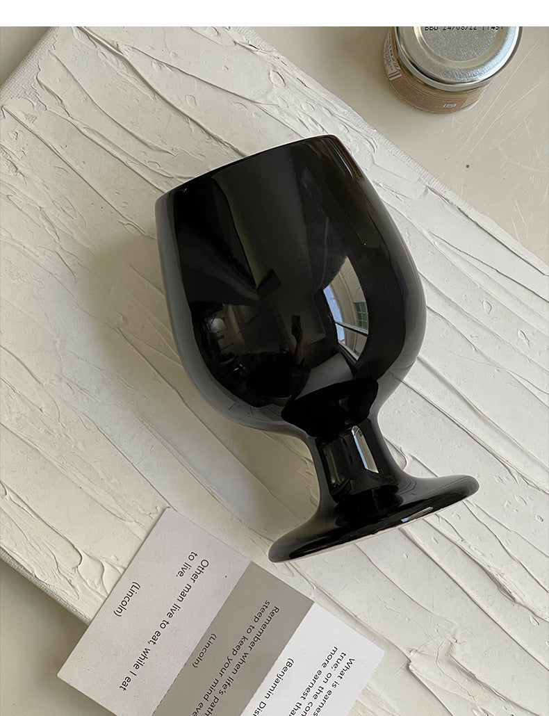 Thick Ceramic Cognac Balloon - Cream and Black Variants