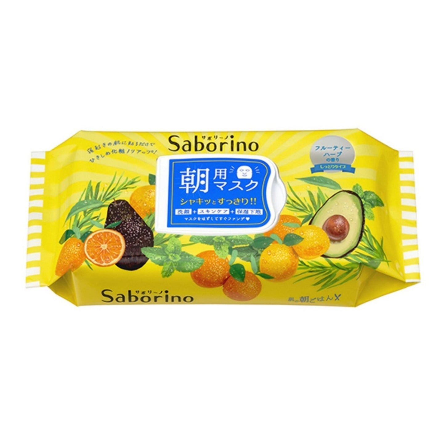 BCL SABORINO Morning Face Mask Fruity Herbal 32 Sheets