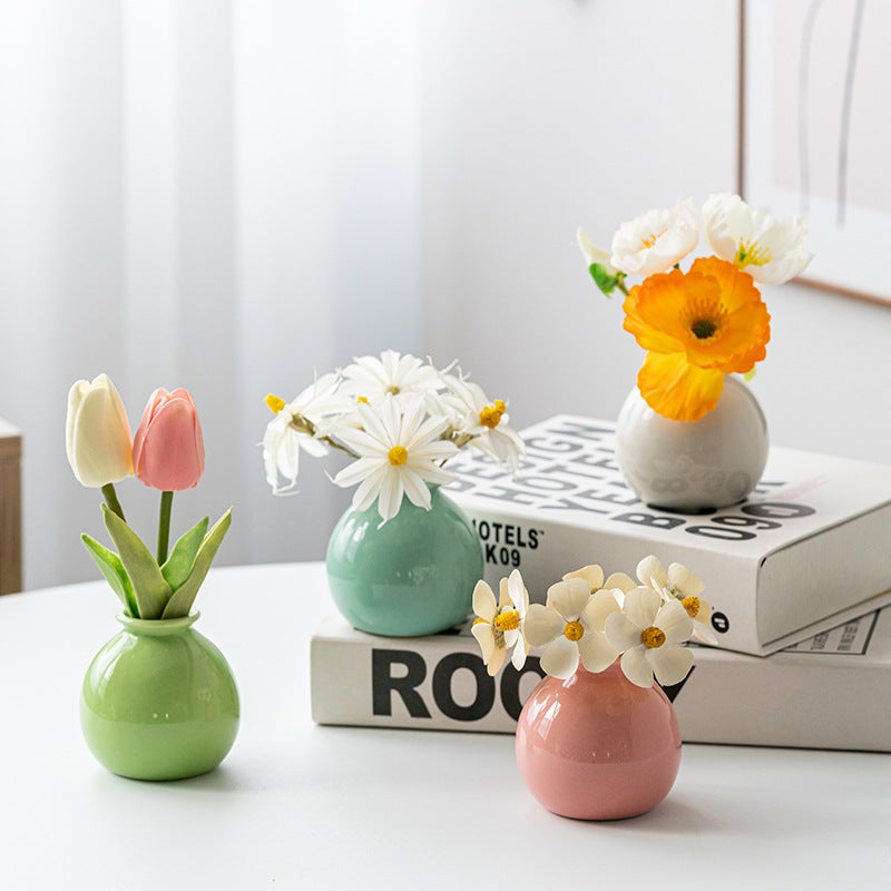 Mini Home Decor Ceramic Flower Vase