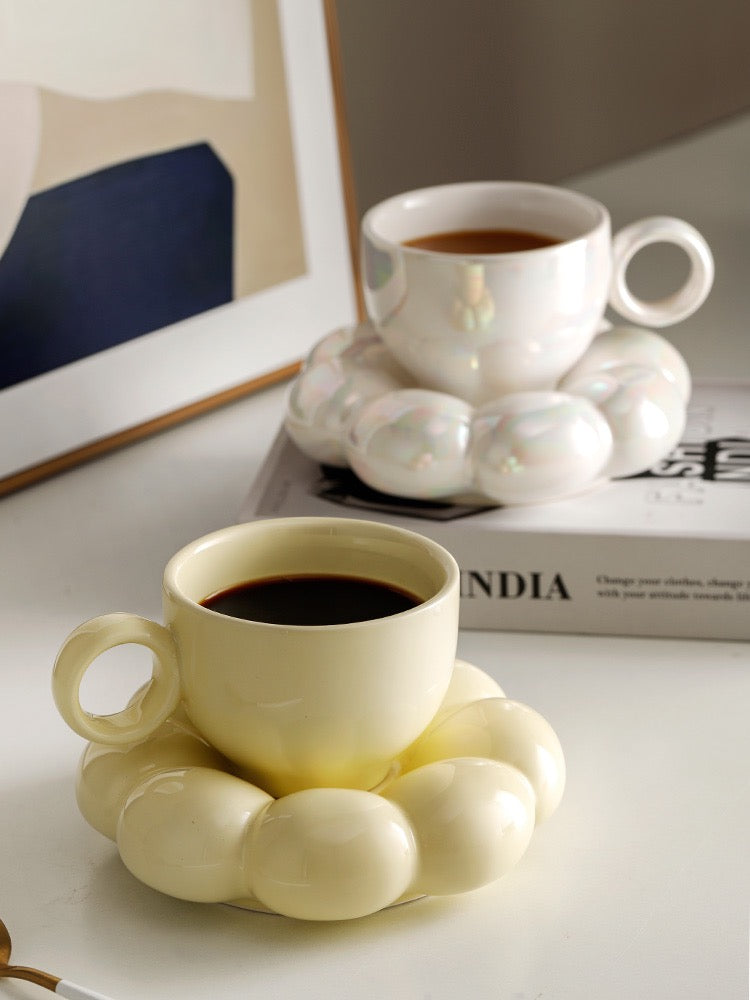 Stylish Sunflower Design Mug Set