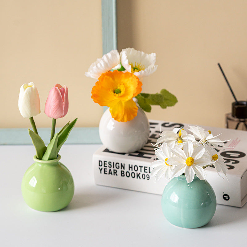 Mini Home Decor Ceramic Flower Vase