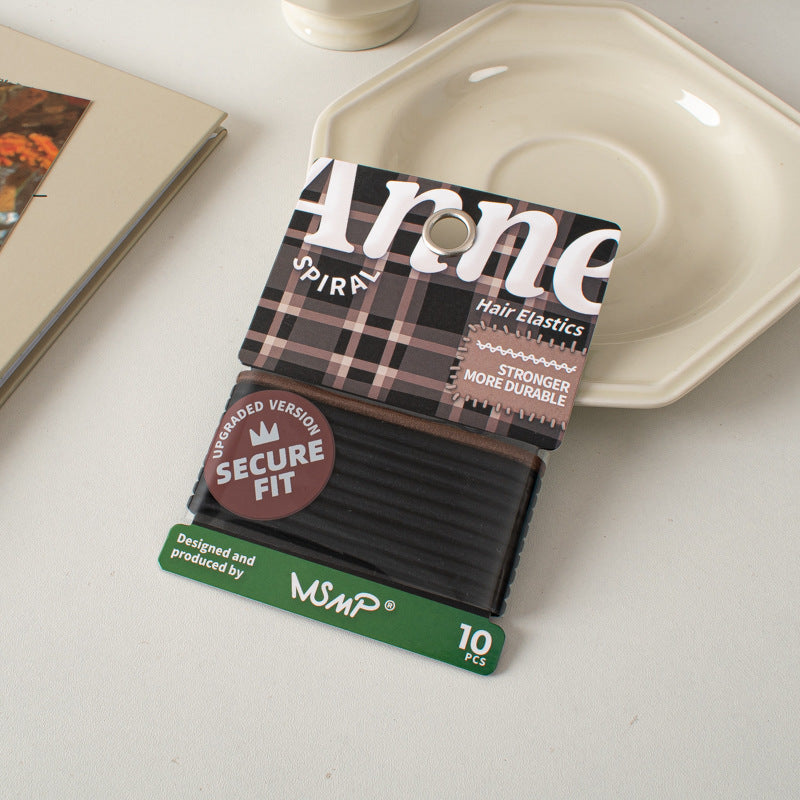 Simple Basic Hair Ties Elastic and Seamless Hairbands in Spring Shades