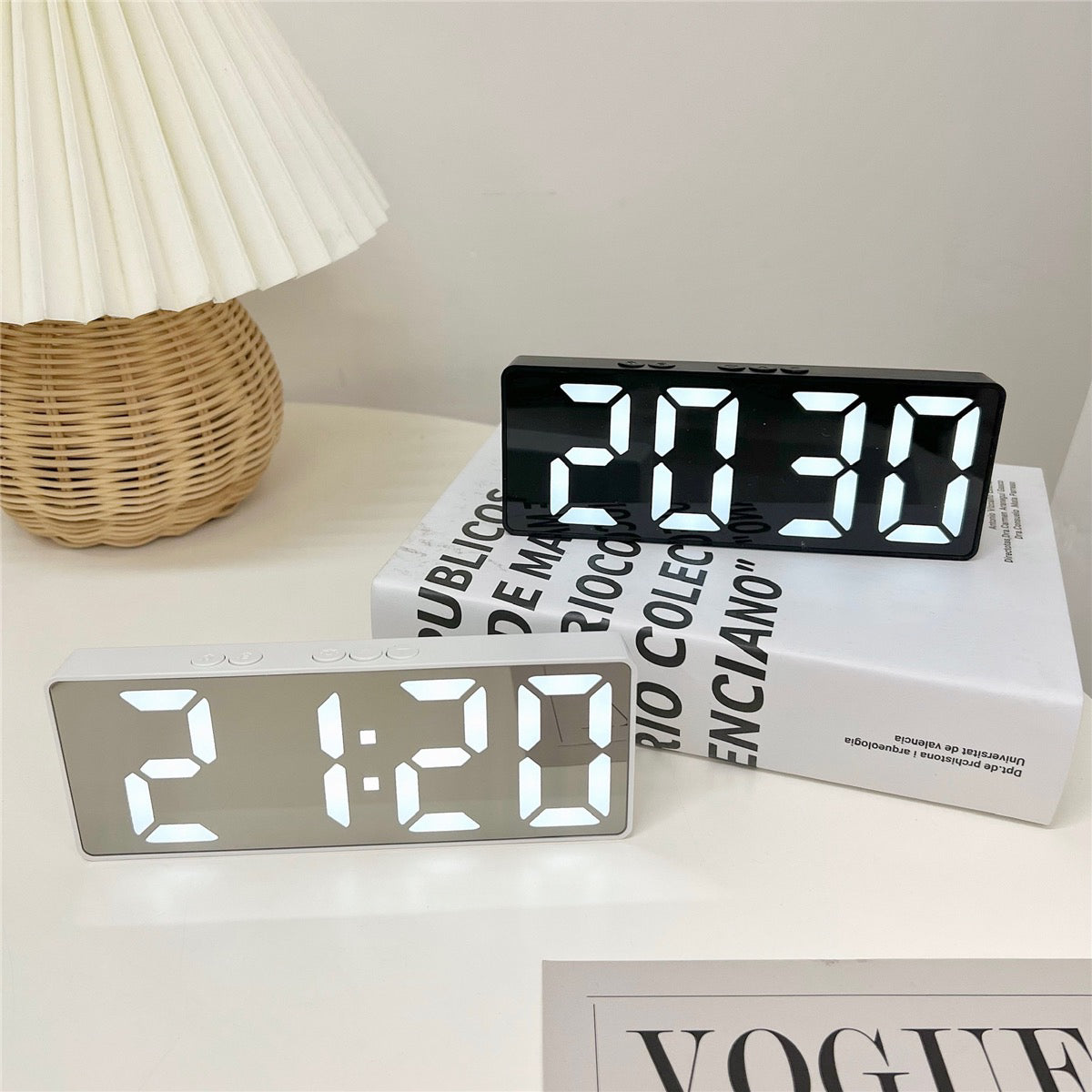 LED Silent Digital Electronic Alarm Clock (Battery/Plug-in)