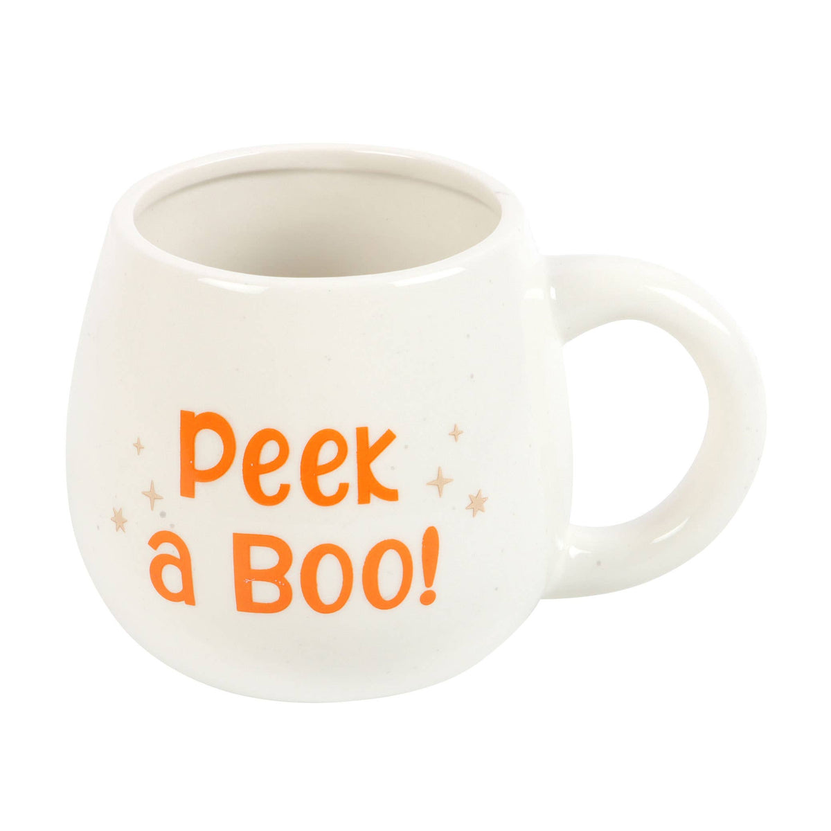 Peekaboo Ghost Rounded Halloween Mug