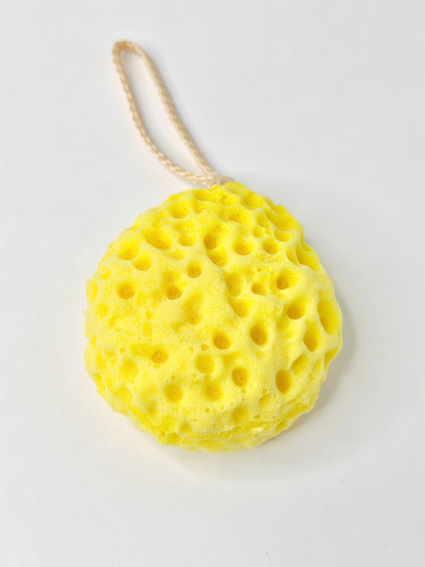 Cheese Shape Honeycomb Sponge Bath Ball