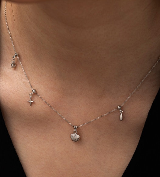 18K Gold-Plated Shell Charm Necklace