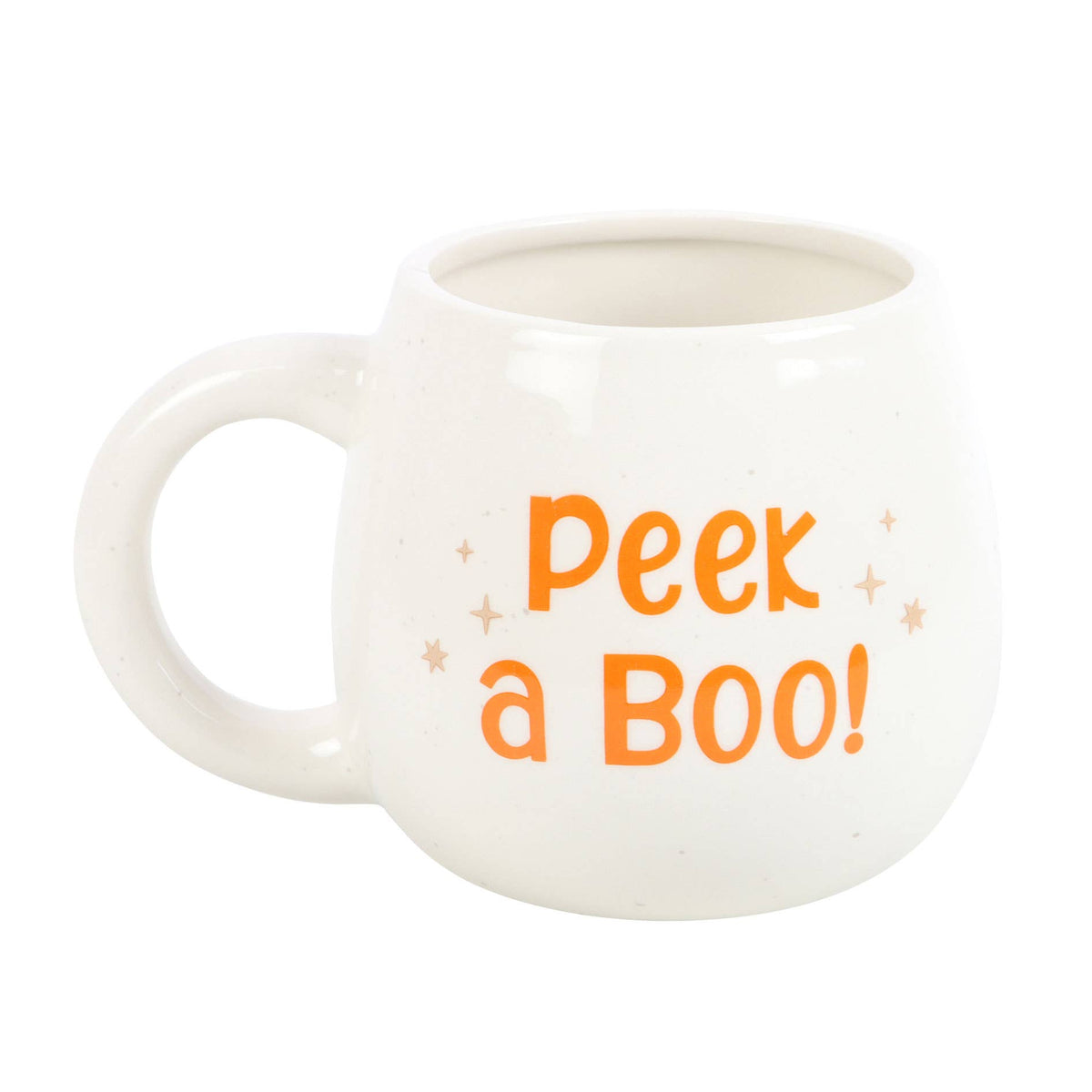Peekaboo Ghost Rounded Halloween Mug