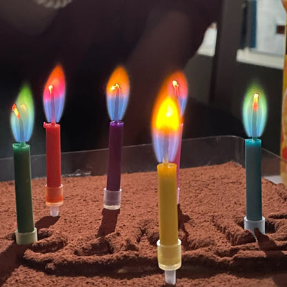 Colorful Flame Candles-set of 6