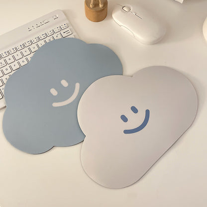 Happy Cloud Shaped Computer Mouse Pad