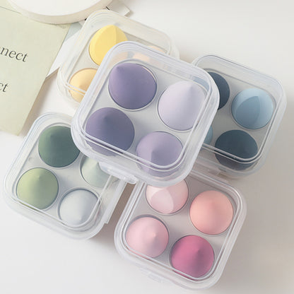 Achieve flawless makeup application with our Latex-Free Powder Puff Water Drop Beauty Sponge-set of 4