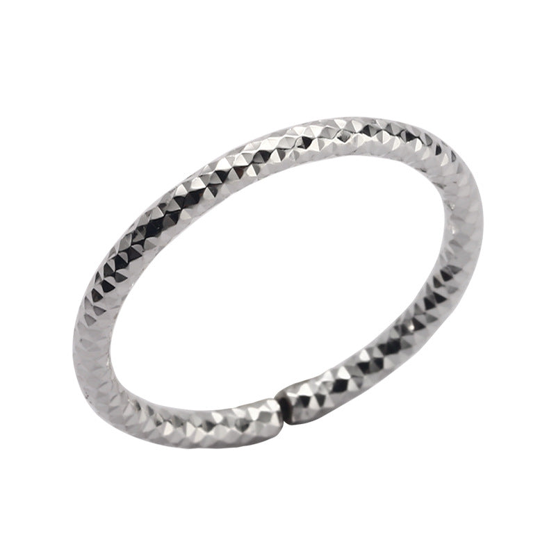 Sterling Silver Water Glisten Open Band Ring