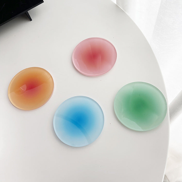 Acrylic Center Gradient Round Coaster