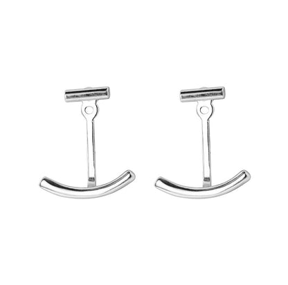 Sterling Silver Arc Jacket Earrings