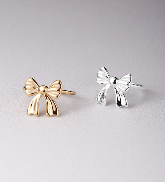 Sterling Silver Bowtie Open Ring