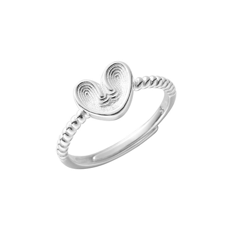 Sterling Silver Baked Goods Open Ring