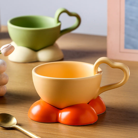 Ceramic Mug Set with Hearty Handle