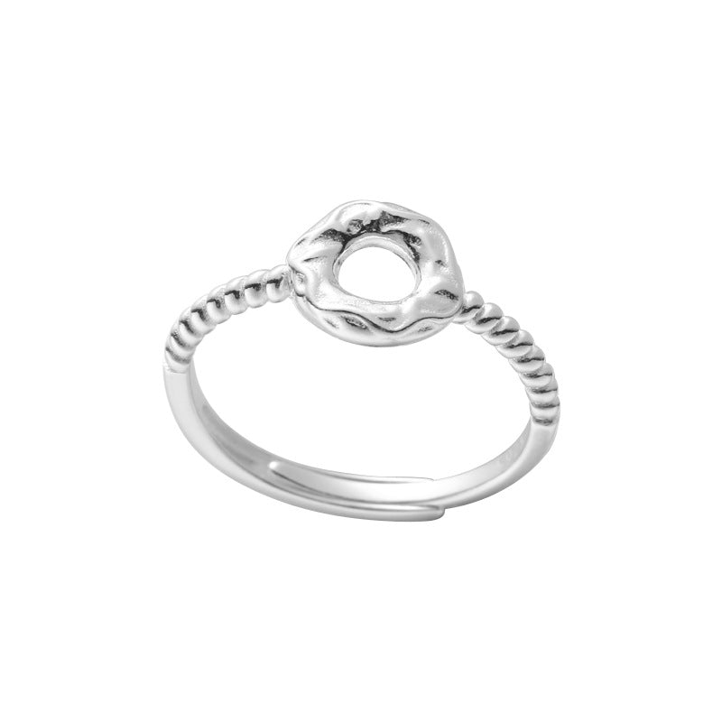 Sterling Silver Baked Goods Open Ring