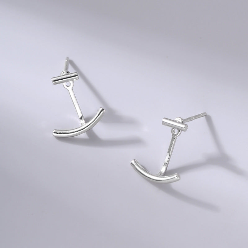 Sterling Silver Arc Jacket Earrings