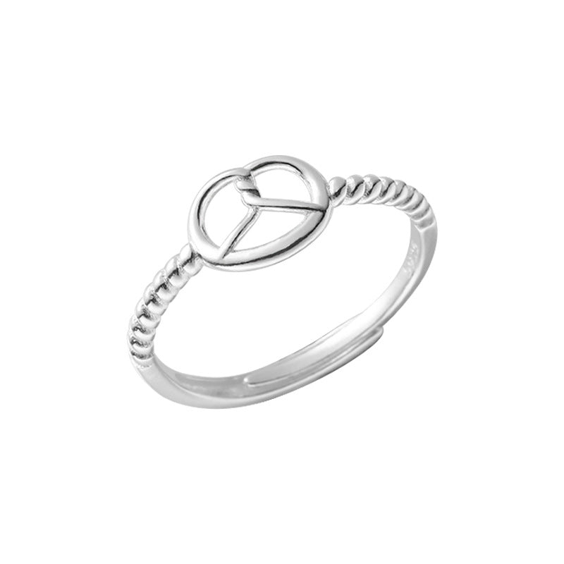 Sterling Silver Baked Goods Open Ring