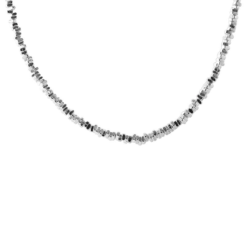 S925 Sterling Silver Granule Chain Necklace