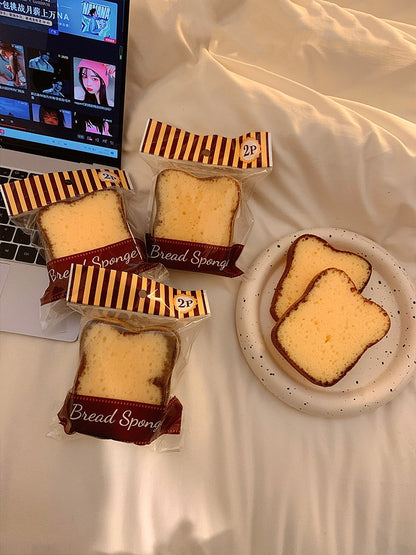 Sponge Toast Bread Dishcloth (Set of 2)