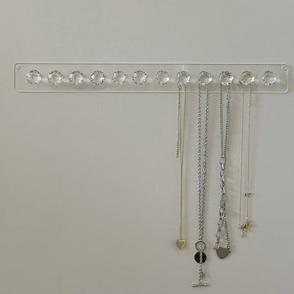 Transparent Acrylic Jewelry Hooks (12 Hangers)