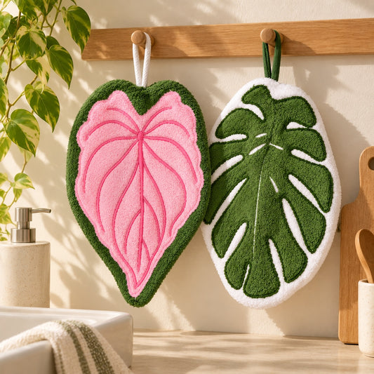 Monstera Leaf Hand Towel