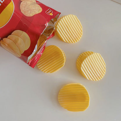 Potato Chips and Tortila Chips Shaped Snack Seal Clips (package of 3)